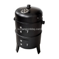 Portable 3 di 1 charcoal Smoker BBQ Grill